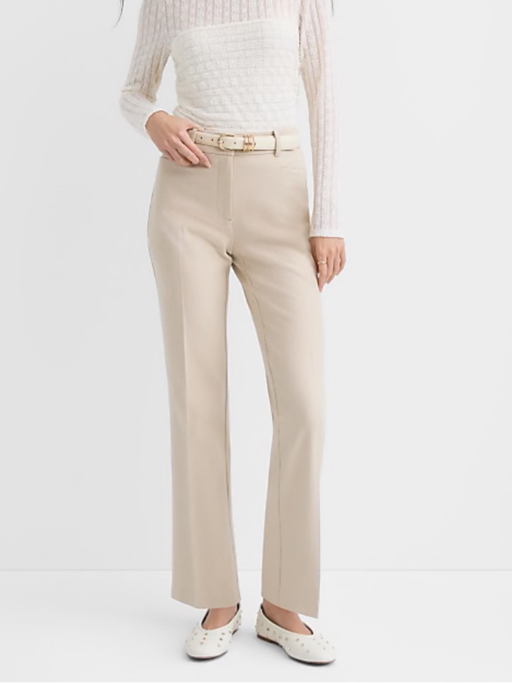 Loft Petite Parker textured Straight Pants  NWT sz 2P
